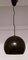 Lampe Boule Vintage Ajustable en Aluminium Marron, 1970s 3