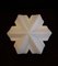 Vintage Wall or Ceiling Lamp with a White Snowflake Shade, 1970s, Image 3