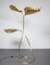 Italian Brass Floor Lamp with 3 Decorative Leaves by Carlo Giorgi & Tommaso Barbi for Bottega Gadda, 1970s, Image 1