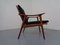 Model 563 Teak Armchair by Fredrik Kayser for Vatne Furniture, 1950s 13