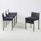 Chaises avec Structure en Fer et Coussins en Velours Bleu, 1980s, Set de 4 3