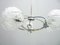 Lámpara de araña alemana era espacial de cromo y vidrio de Richard Essig, años 60, Imagen 6