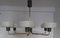 Lampada da soffitto Crown vintage con struttura in ottone, anni '60, Immagine 4