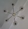 Vintage Crown Ceiling Lamp with Brass Frame, 1960s 7