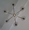 Vintage Crown Deckenlampe mit Messingrahmen, 1960er 7