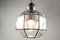 Mid-Century Octagonal Iron & Glass Pendant Lamp from Limburg 4