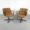 Camel Leather Office Chair by Charles Pollock for Knoll Inc. / Knoll International, 1970s 2