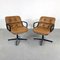 Camel Leather Office Chair by Charles Pollock for Knoll Inc. / Knoll International, 1970s, Image 2