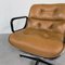Camel Leather Office Chair by Charles Pollock for Knoll Inc. / Knoll International, 1970s 6