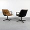 Camel Leather Office Chair by Charles Pollock for Knoll Inc. / Knoll International, 1970s 5
