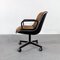 Camel Leather Office Chair on Wheels by Charles Pollock for Knoll Inc. / Knoll International, 1970s 3