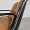 Camel Leather Office Chair on Wheels by Charles Pollock for Knoll Inc. / Knoll International, 1970s, Image 5