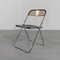 Smoke Plia Folding Chair by Giancarlo Piretti for Castelli / Anonima Castelli, 1960s 1