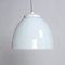 Czechoslovakian White Opaline Glass Ceiling Lamp, 1960s, Image 1