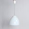 Czechoslovakian White Opaline Glass Ceiling Lamp, 1960s 7