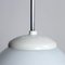 Czechoslovakian White Opaline Glass Ceiling Lamp, 1960s 3