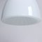 Lámpara de techo checoslovaca de vidrio opalino blanco, años 60, Imagen 2