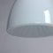 Lámpara de techo checoslovaca de vidrio opalino blanco, años 60, Imagen 5