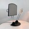 Adjustable Table Mirror with Light on Cast Iron Base, 1980s, Image 1