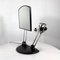 Adjustable Table Mirror with Light on Cast Iron Base, 1980s 2