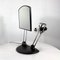 Adjustable Table Mirror with Light on Cast Iron Base, 1980s, Image 2