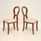 Antique Biedermeier Burr Walnut Side Chairs, Set of 2 3