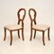 Antique Biedermeier Burr Walnut Side Chairs, Set of 2, Image 3