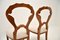 Antike Biedermeier Beistellstühle aus Wurzel- & Nussholz, 2er Set 9