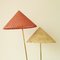 Floor Lamp with Two Original Pointed Cone Umbrellas by Rupert Nikoll 4