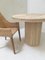 Mid-Century Round Wood & Rattan Pedestal Dining Table with Marquetry, Image 8