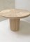 Tavolo da pranzo rotondo Mid-Century in legno e vimini con intarsi, Immagine 6