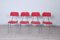 Vintage Vinyl Kitchen Chairs in Red, Set of 4 5