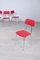 Vintage Vinyl Kitchen Chairs in Red, Set of 4, Image 2
