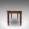 Grande Table de Ferme Antique en Pin & en Acajou, Angleterre, 1900s 3