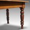 Grande Table de Ferme Antique en Pin & en Acajou, Angleterre, 1900s 11