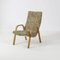 Wooden Armchair with Floral Fabric Upholstery, 1960s 3