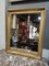 Rechteckiger vergoldeter Vintage Spiegel im Napoleon III Stil 1
