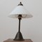 Antique Opaline Glass and Brass Table Lamp, Image 1