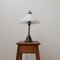 Lampe de Bureau Antique en Verre Opalin et Laiton 9