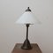 Antique Opaline Glass and Brass Table Lamp 10