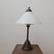 Antique Opaline Glass and Brass Table Lamp, Image 10