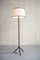 Vintage Upholstered Tripod Floor Lamp by Jacques Adnet 5