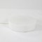 Round White Acrylic Glass Table Lamp, 1960s 1