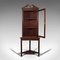 Tall Antique English Mahogany Corner Cabinet, 1900s 4