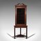 Tall Antique English Mahogany Corner Cabinet, 1900s, Image 3