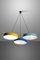 Bruno Gatta Style Laquered Metal Ceiling Lamp from Stilnovo 1