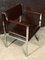 Mid-Century Stainless Steel & Rosewood Armchairs, Set of 2 10