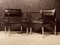 Mid-Century Armlehnstühle aus Edelstahl & Palisander, 2er Set 12