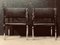 Mid-Century Armlehnstühle aus Edelstahl & Palisander, 2er Set 6