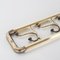 Art Deco Style Brass Paret Coat Rack, France, 1950s 5